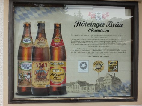 Advertisement for Rosenheim Beer first produced in 1543