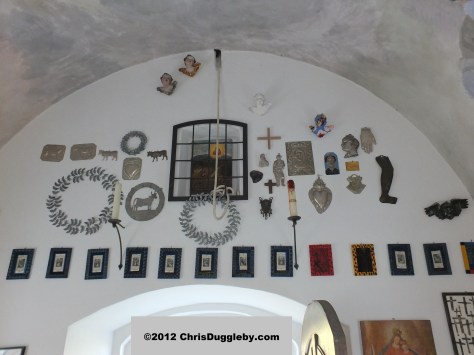 Marienkapelle above Bad Feilnbach: Rear wall above door