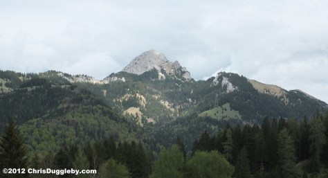 German Alpine Way: South side of the Wendelstein Mountain in Spring