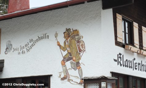 Wallpainting on Klausenhüttn Restaurant Spitzingsee