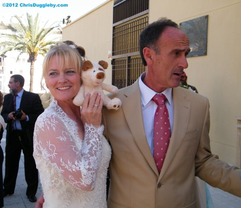 Juan, this little dog has just asked if he can spend the night with me and my new wife