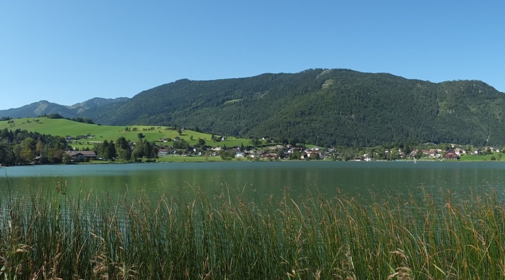 Panoramic View of Thiersee Lake in the Austrian Tyrol