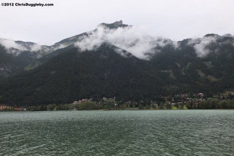 The Tyrolean Achensee - whereever you look you see mountains: the Brandenberg range to the East and the Karwendel range to the west The Tyrolean Achensee - whereever you look you see mountains: the Brandenberg range to the East and the Karwendel range to the west
