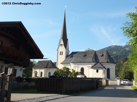 St Margareth's Church at Bayrischzell built in 1733 with tower and altar from 1075 St Margareth's Church at Bayrischzell built in 1733 with tower and altar from 1075