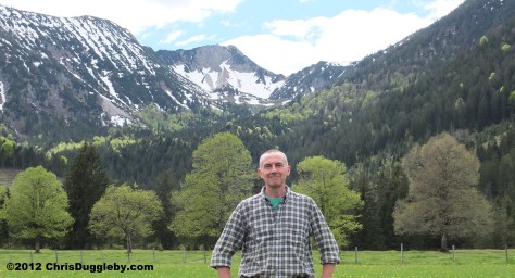 Author about to set of in the direction of the Austrian Tyrol and the Achensee Author about to set of in the direction of the Austrian Tyrol and the Achensee