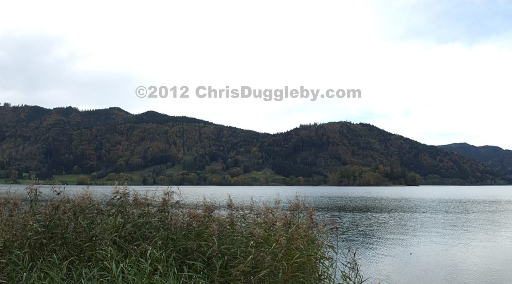 Panoramic view of Lake Schliersee in Autumn - wunderschön auch im Herbst