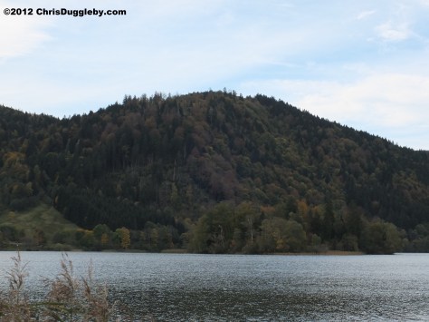 Look in any direction and you will see Autumn colour surrounding the Bavarian Lake Schliersee