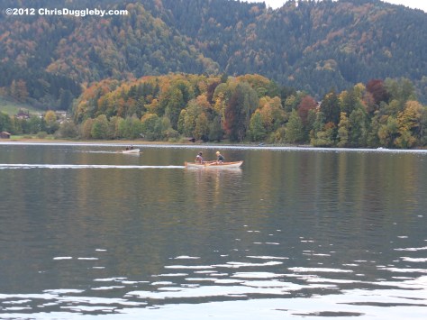 Lake Schliersee Sports: For the very energetic try there are Autumn boat races - but mind the fishing rods!