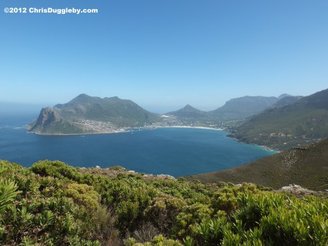View of Hout Bay from Chapmans Peak, Cape Town, South Africa