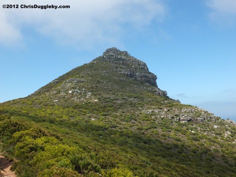 View of Chapmans Peak as seen from the mountain path leading to the top