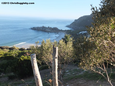 As we reach the crest of the hill we cast one last fleeting glance at Llanduno Beach. It is still deserted but the sun will soon do its magic