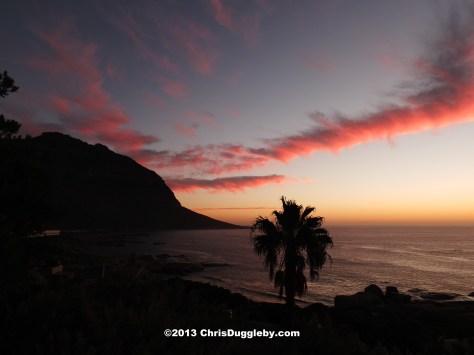 At the end of a warm day discovering ship wrecks in CapeTown how about a nice sunset evening on the balcony?