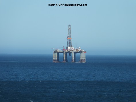Another large distraction drifts past my Llandudno balcony