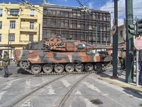 Hellenic Army Tank LEOPOLD 2A6 HEL Supplied By KMW (Photo Courtesy Of Konstantinos Stampoulis)