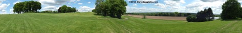 Panoramic Of Hoebridge Golf Course From Bridleway