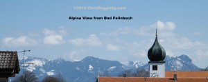 2 View of the Alps over Bad Feilnbach rooftops (from Chris's kitchen window)