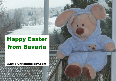 The Easter Bunny decided it is a bit too cold to go hiding eggs in the garden today