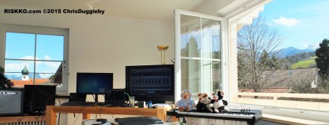 View from the Alpine VALIUMM Recording Studio used by the TRANSFORMATES 變 Music Project