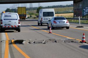 Blowup on the Autobahn - heat damage to German Roads
