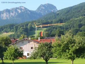 2 Bad Feilnbach flying the flag with the Wendelstein Mountain