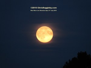 4 Close up of the Blue Moon over Bad Feilnbach in Bavaria - on July 31st 2015