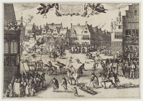 The execution of Guy Fawkes by Nicolaes Jansz Visscher