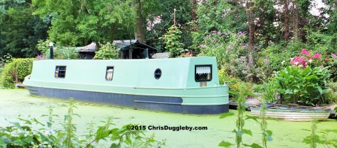 Canal Boat Home 4 along the Basingstoke Canal