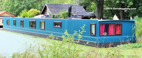 Canal Boat Home 6 along the Basingstoke Canal