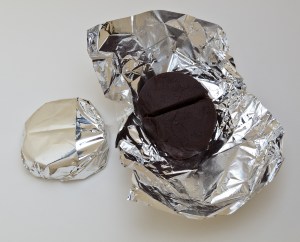 Chocolate with packaging