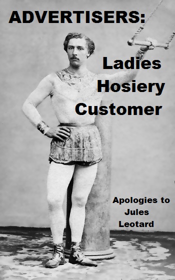 Jules Léotard modelling his sports outfit - please click 'like' to receive exciting hosiery adverts