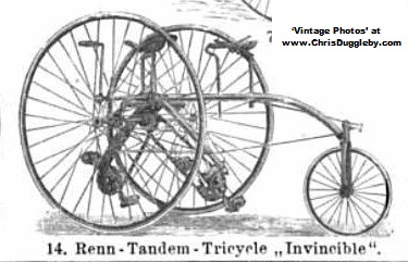 Drawing of Invincible 'Renn' ('Racing') Tricycle from Germany 
