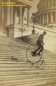 Steps No Problem for These Penny Farthing Pros in 1884 