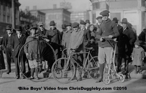 Examples of early bicycle design from around 1900