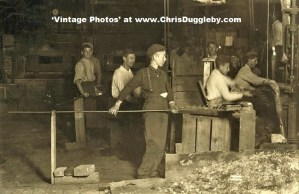 Night Shift at Cumberland Glass Works, Bridgeton, N.J. 1909