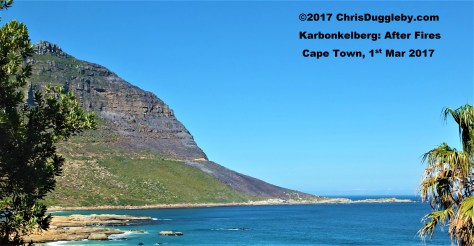 Karbonkelberg Mountain 2 days after bush fires