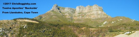 Rear View of 12 Apostles Mountain Range as seen from Llandudno near Cape Town